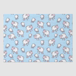 Papel de envolvimiento azul de oveja