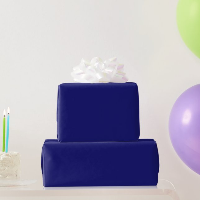 Papel de envolvimiento azul medianoche (Regalos de fiesta)