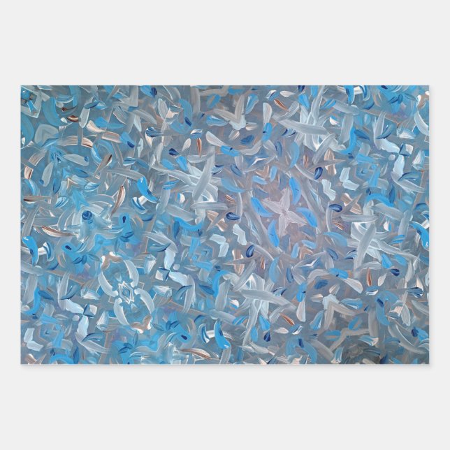 Papel de envolvimiento azul turbio (Anverso)