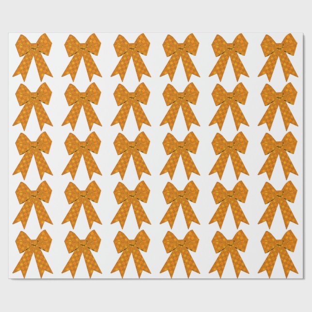 Papel de envolvimiento blanco de la curva de oro (Superficie plana)