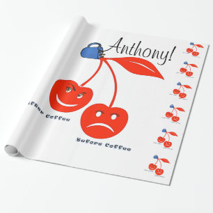 Papel de envolvimiento brillante, antes del café C