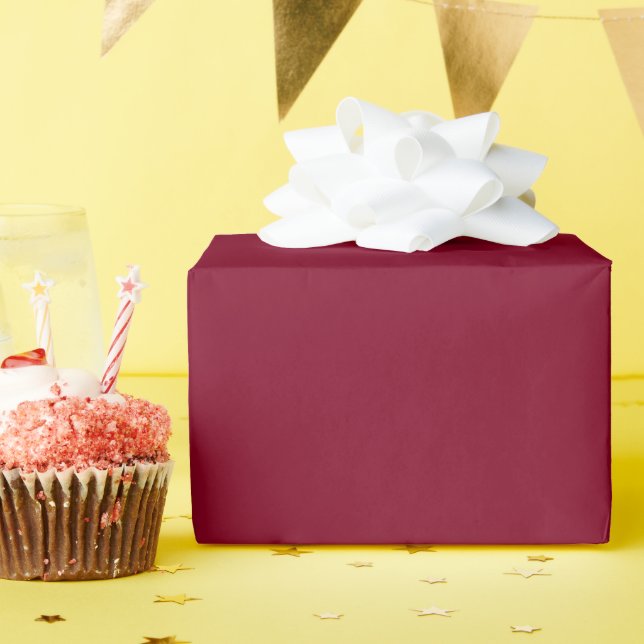 Papel de envolvimiento brillante de Borgoña (Fiesta de cumpleaños )