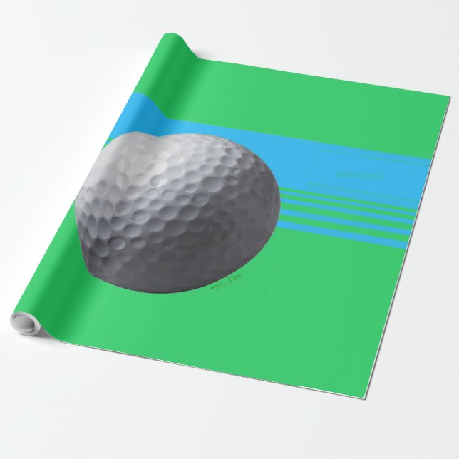 Papel de envolvimiento brillante de Golf Ball de g (Desenrollado)