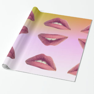 Papel de envolvimiento brillante de los labios, 30