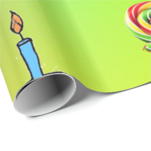 Papel de envolvimiento brillante Feliz cumpleaños