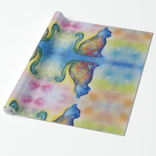 Papel de envolvimiento brillante para el espacio d (Desenrollado)