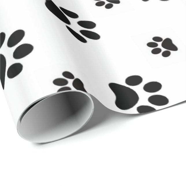 Papel de envolvimiento brillante Perros Perro Gato (Esquina del rollo)