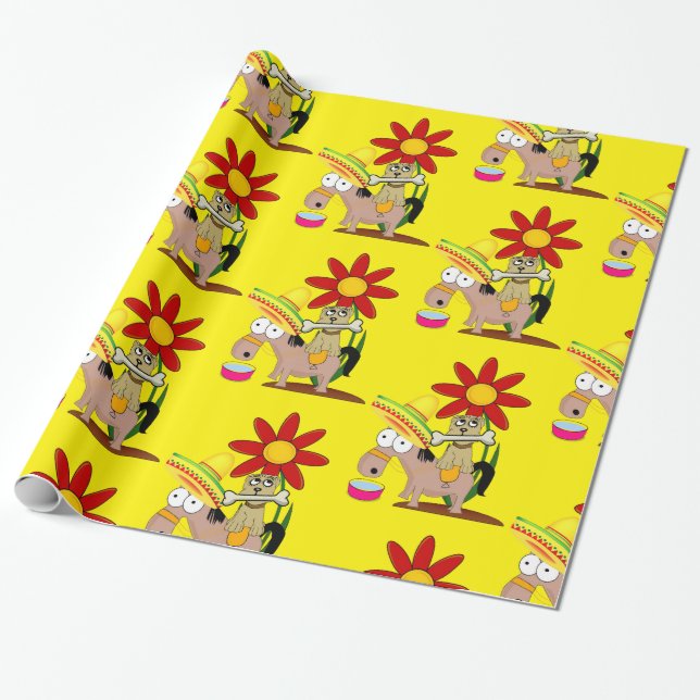 Papel de envolvimiento brillante, sombrero de burr (Desenrollado)