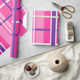 Papel de envolvimiento clásico rosado de búfalo rú