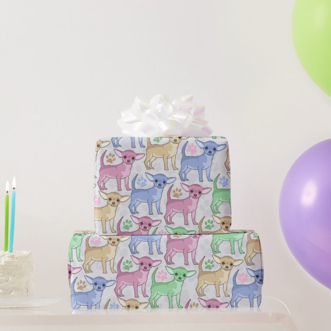 Papel de envolvimiento colorido del patrón de Chhu (Regalos de fiesta)