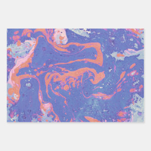 Papel de envolvimiento con patrón creativo acuare