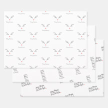 Papel de envolvimiento con temas de Rudolph