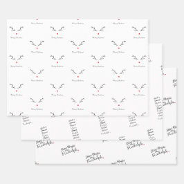 Papel de envolvimiento con temas de Rudolph