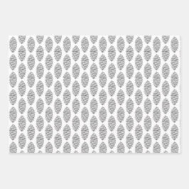 Papel de envolvimiento de 3 paquetes de cono blanc