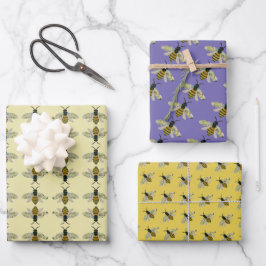 Papel de envolvimiento de abejas
