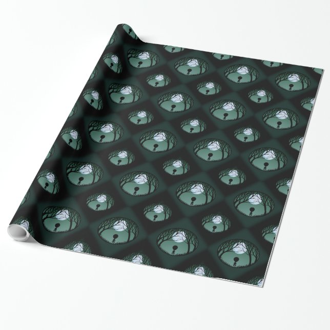 Papel de envolvimiento de Alien Cute ET Papel de N (Desenrollado)