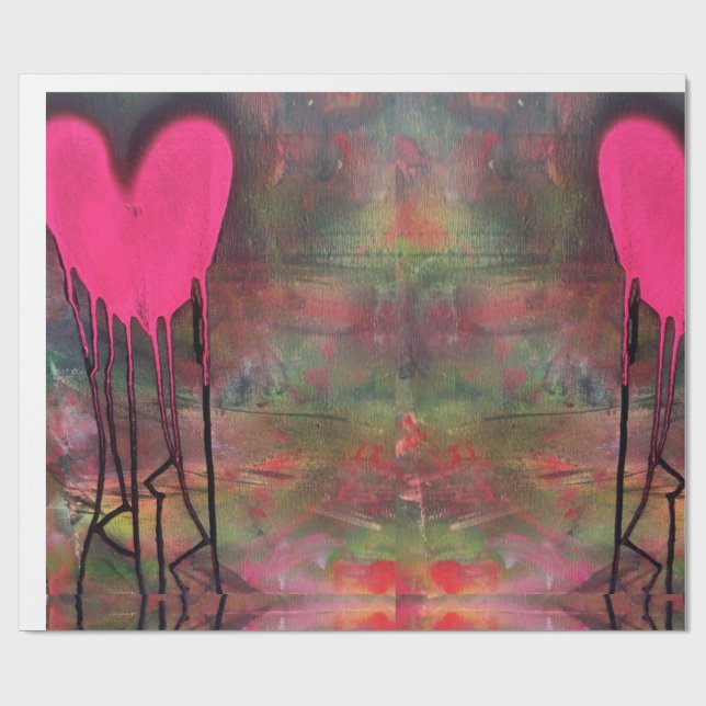 Papel de envolvimiento de amor con Joyas de HAS (Superficie plana)