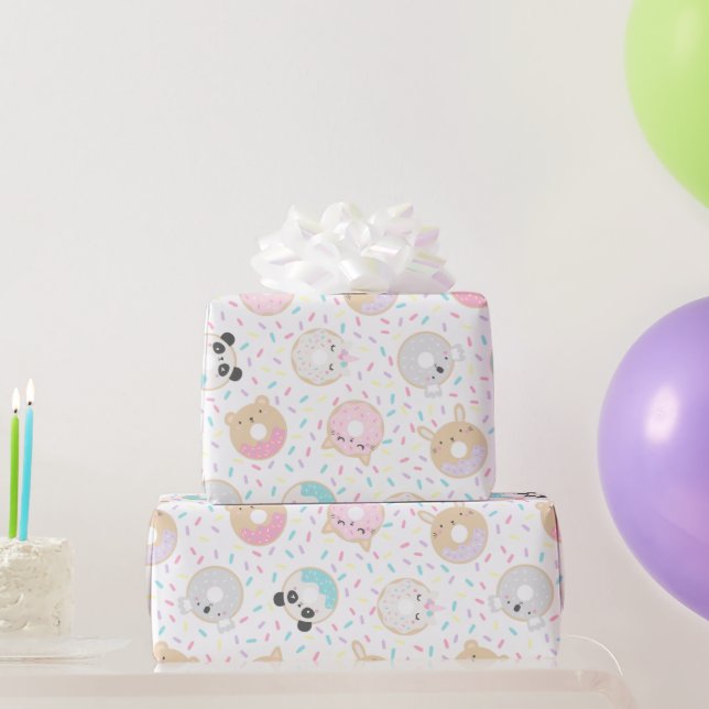 Papel de envolvimiento de animales aburridos (Regalos de fiesta)