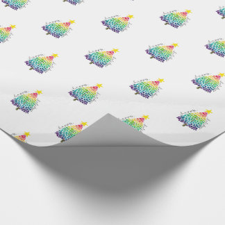Papel de envolvimiento de árbol de Navidad arcoiri