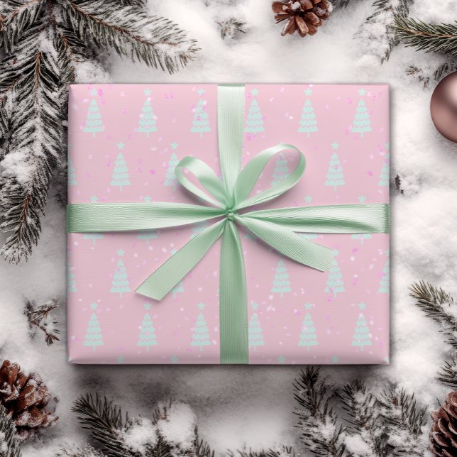 Papel de envolvimiento de árbol verde pastel minim (Subido por el creador)
