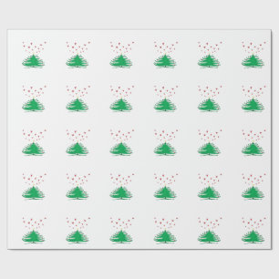 Papel de envolvimiento de árbol X-mas de amor, 30 