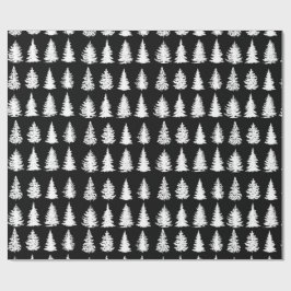 Papel de envolvimiento de árboles blancos