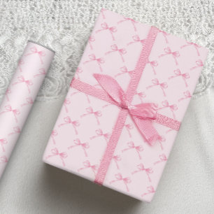 Papel de envolvimiento de arco rosa