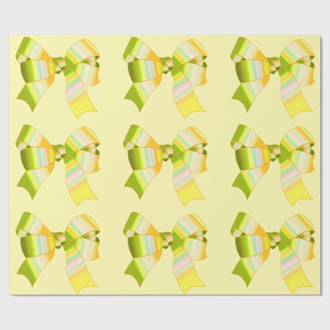 Papel de envolvimiento de arcos amarillos (Superficie plana)