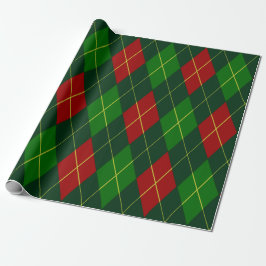 Papel de envolvimiento de argyle de vacaciones