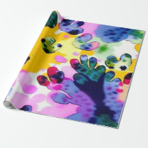 Papel de envolvimiento de arte abstracto de colore