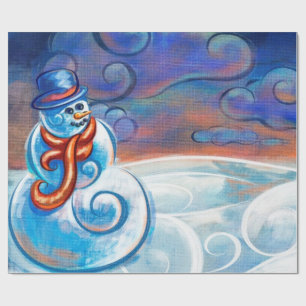 Papel de envolvimiento de Arte Blusty Frosty