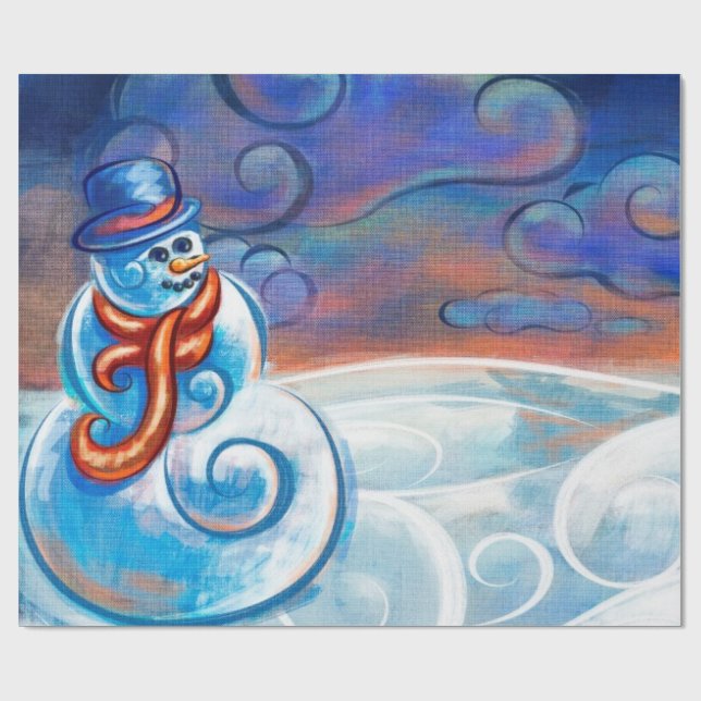 Papel de envolvimiento de Arte Blusty Frosty (Superficie plana)