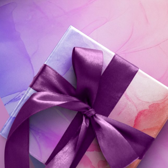 Papel de envolvimiento de arte rosa morado colorid (Subido por el creador)