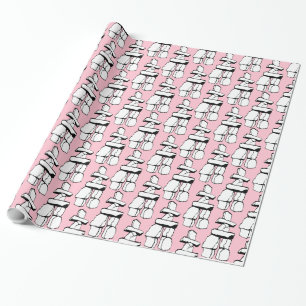 Papel de envolvimiento de arte tribal Papel inuit