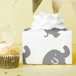 Papel de envolvimiento de Baby Shower para elefant