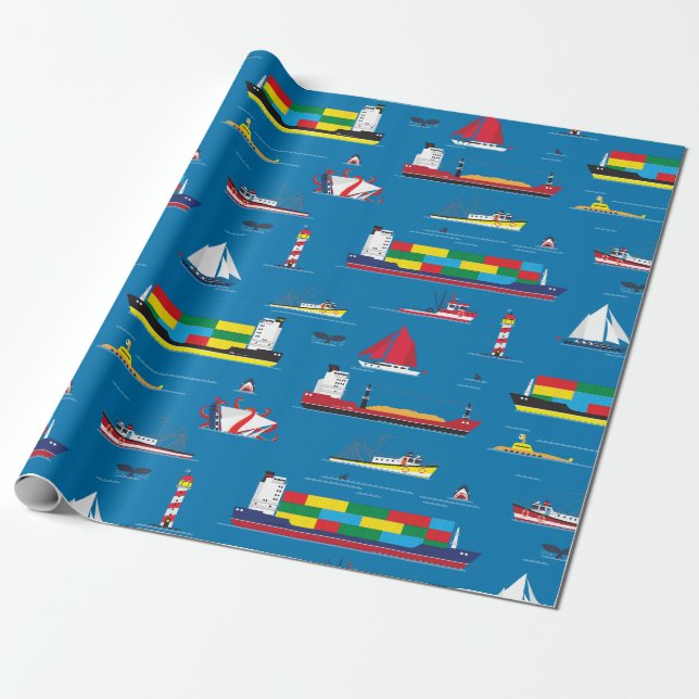 Papel de envolvimiento de barcos (Desenrollado)