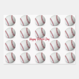 Papel de envolvimiento de béisbol conjunto plano d