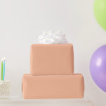 Papel de envolvimiento de Boda de bolas sólidas<br><div class="desc">Peach Fuzz es el color del año. Este es el perfecto envolvimiento de regalo boda que tu novia amará.</div>