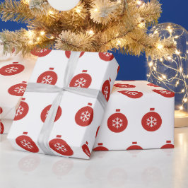 Papel de envolvimiento de bolas para navidades
