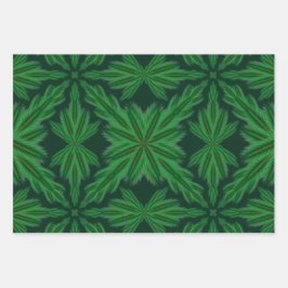 Papel de envolvimiento de bosques de Pine Mandala