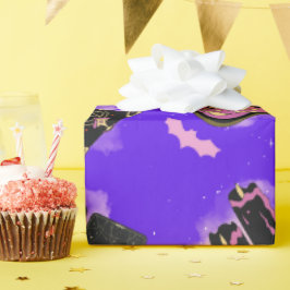 Papel de envolvimiento de bruja pastel - Regalo má