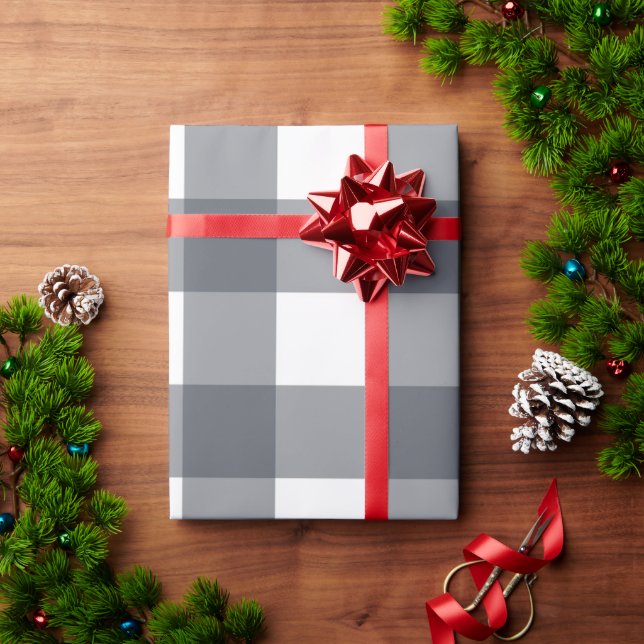 Papel de envolvimiento de búfalo gris (Regalo de vacaciones)