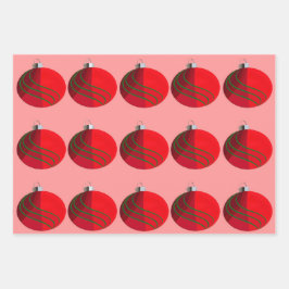Papel de envolvimiento de bulbos para navidades (3