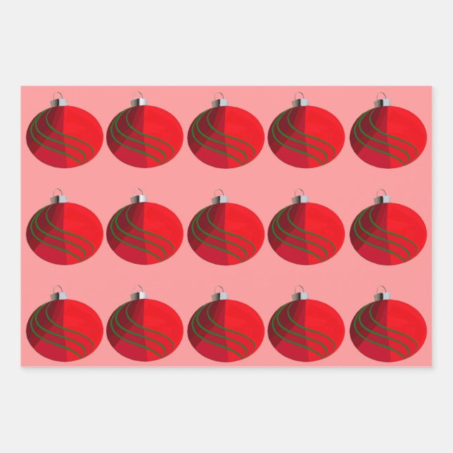 Papel de envolvimiento de bulbos para navidades (3 (Anverso 2)