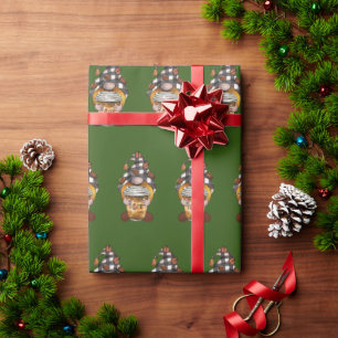 Papel de envolvimiento de café para Navidades de v