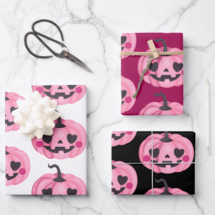 Papel de envolvimiento de calabaza rosa