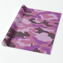 Papel de envolvimiento de camuflaje morado