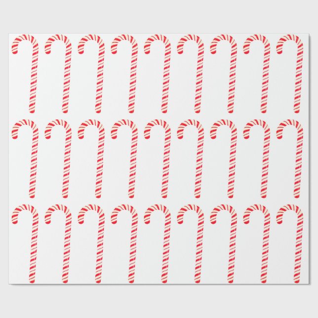 Papel de envolvimiento de candy canes (Superficie plana)