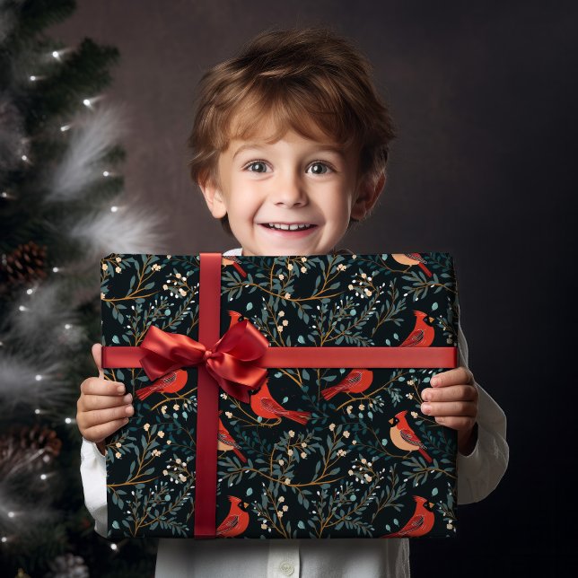 Papel de envolvimiento de cardenales vintage (Subido por el creador)