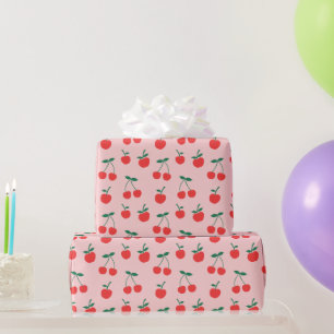 Papel de envolvimiento de cerezas   Rosa